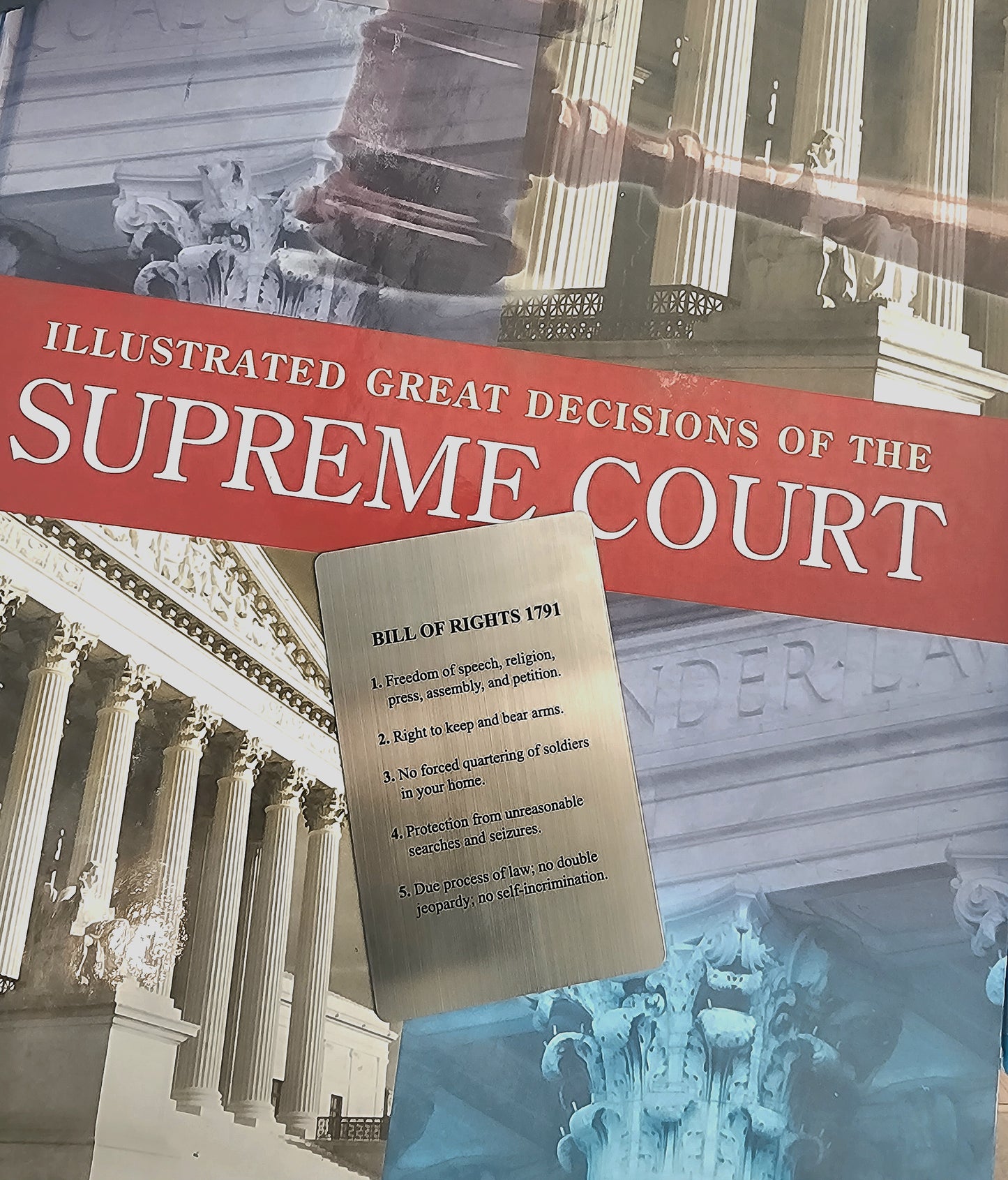 CivicCarry Bill of Rights Card - Brushed Stainless Steel Reference