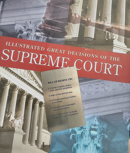 CivicCarry Bill of Rights Card - Brushed Stainless Steel Reference